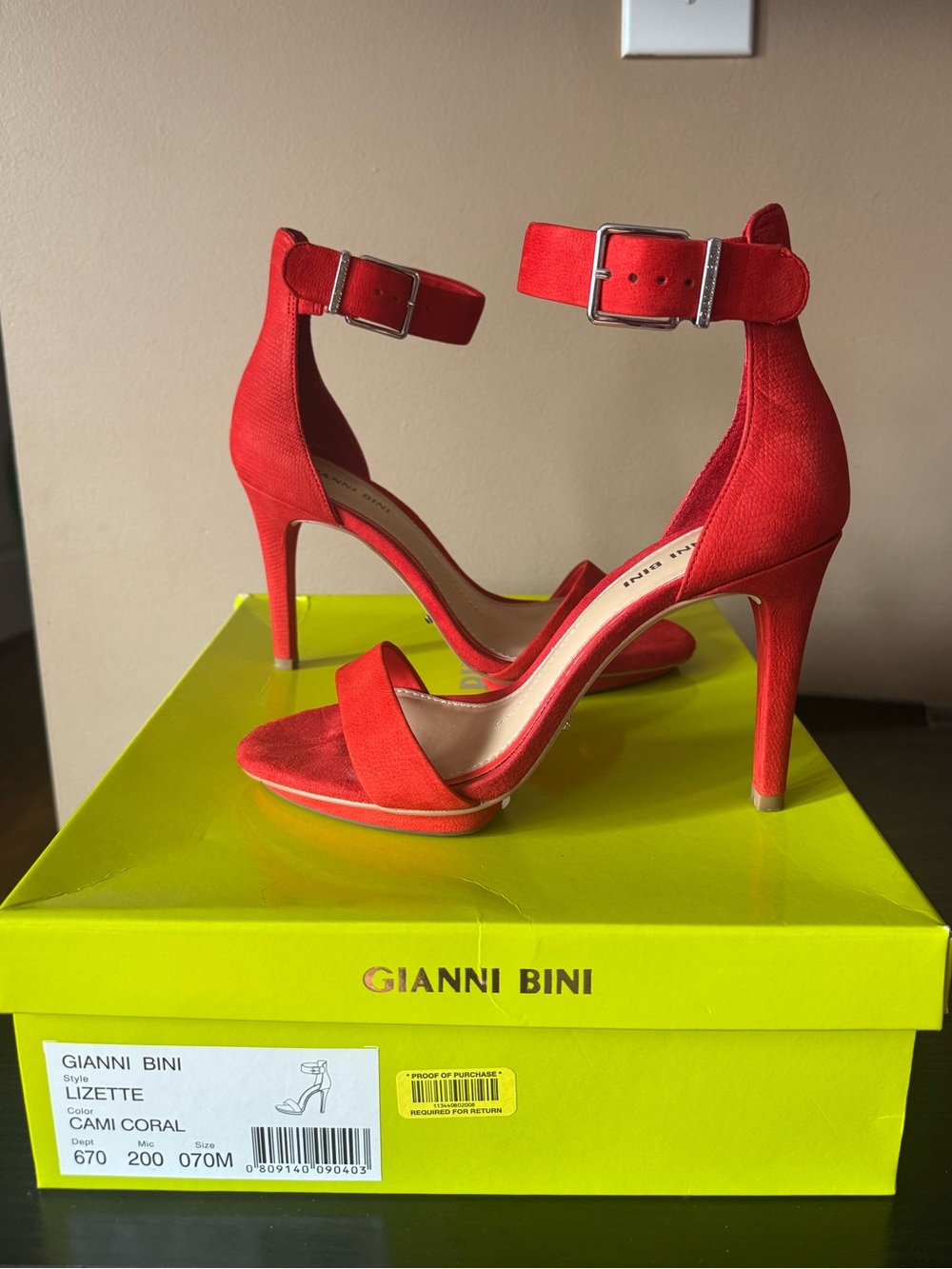 Gianni Bini Lizette Heels in Cami Coral